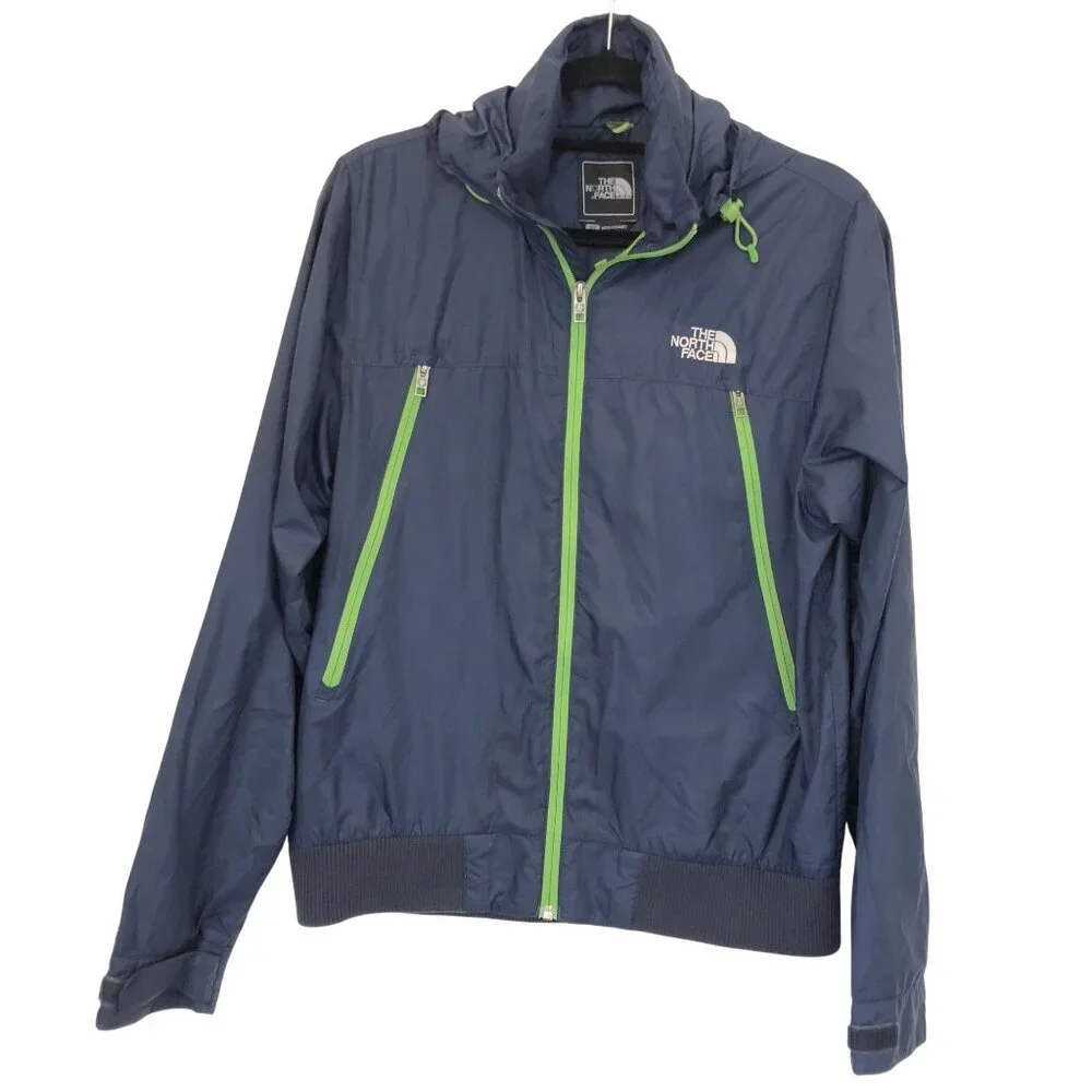 The North Face Mens S Lightweight Waterproof Jacket Packable Hood Zip Pockets